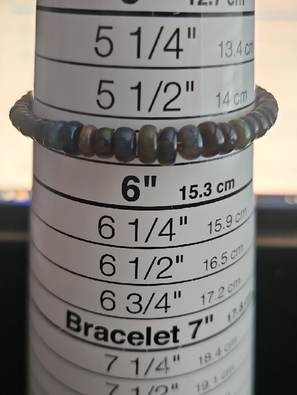 S925 Ethopian Fire Opal Bead Bracelet - Women Jewelry - Picture 5 of 6